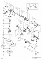 HITACHI 180MM DISC GRINDER G 18MR SPARE PARTS