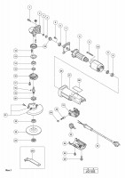 HITACHI DISC GRINDER JG 10S SPARE PARTS