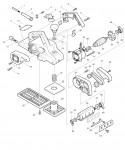 Makita 1911B 110v 240v Corded Planer Spare Parts