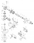 Makita 9541 Angle Grinder 110v & 240v Spare Parts