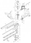 Makita HTR4900 Petrol 490mm Hedgetrimmer 21cc Spare Parts