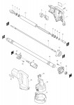 Makita VR250D Cordless 18v Vibrating Poker Spare Parts