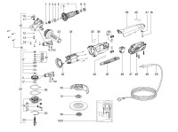 METABO 00267000 WP 8-115 QUICKPROTECT EU 800w 115mm Angle Grinder 230V Spare Parts