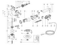 METABO 00268000 WP 8-125 QUICKPROTECT EU 800w 125mm Angle Grinder 230V Spare Parts