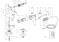 METABO 00270000 W 11-125 QUICK EU 1100w 125mm Angle Grinder 230V Spare Parts