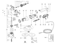 METABO 00259380 W 8-115 GB 800w 115mm Angle Grinder 230V Spare Parts