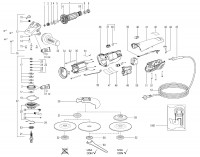 METABO 00259380 W 8-115 GB 800w 115mm Angle Grinder 230V Spare Parts