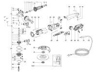 METABO 00259380 W 8-115 GB 800w 115mm Angle Grinder 230V Spare Parts