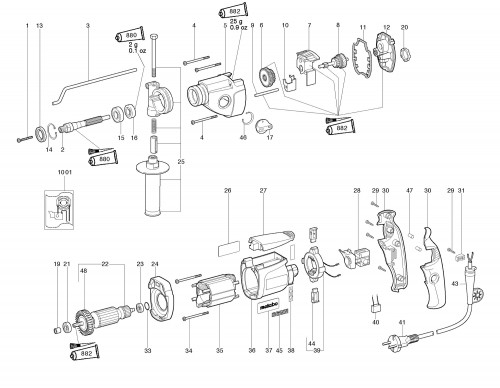 metabo impact spare parts