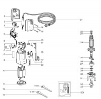 METABO 00737000 FME 737 Stright Grinder EU 230V Spare Parts