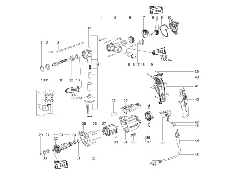 metabo impact spare parts