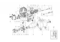 Metabo Domestic Waterworks 900w 3300L/h 00969000 HWW 3500/25 INOX EU 230V Spare Parts