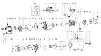 Metabo Domestic Waterworks 1100w 4000L/h 00971000 HWW 4000/25 G EU 230V Spare Parts