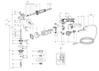 METABO 01089000 WEV 17-125 QUICK RT EUc 1700w 125mm Angle Grinder 230V Spare Parts