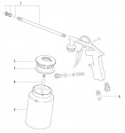 Metabo Cordless Air Sand Blasting Gun 01570000 SPP 1000 Spare Parts