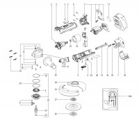 Metabo Cordless Large Angle Grinder 02170000 W 18 LTX 115 Spare Parts