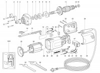 METABO 06301000 G 500 EU 2\" Die Grinder 230V Spare Parts