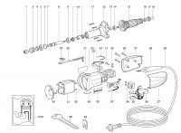 METABO 06304000 GE 700 BASIC EU 710w High Speed Straight Grinder 230V Spare Parts