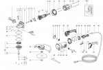 METABO 06466370 W 24-180 MVT TW 2400w 180mm Angle Grinder 110V Spare Parts