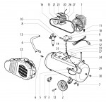 Metabo Corded Air Compressor 0230146000 10 MEGA 590/90 D 400/3/50 3 / 400V/50HZ Spare Parts
