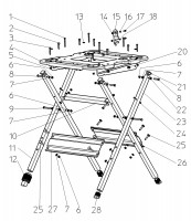 METABO 0910057529 10 WORKSTAND UNIVERSAL-KGS Spare Parts