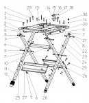 METABO 0910057529 11 WORKSTAND UNIVERSAL-KGS Spare Parts