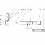 METABO 0910060015 10 VERTICALLY ADJUST.SUPPORT PKU 250 Spare Parts