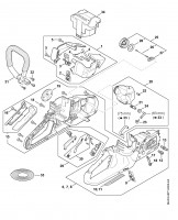 Stihl MSA60 Handle Housing Shroud Spare Parts